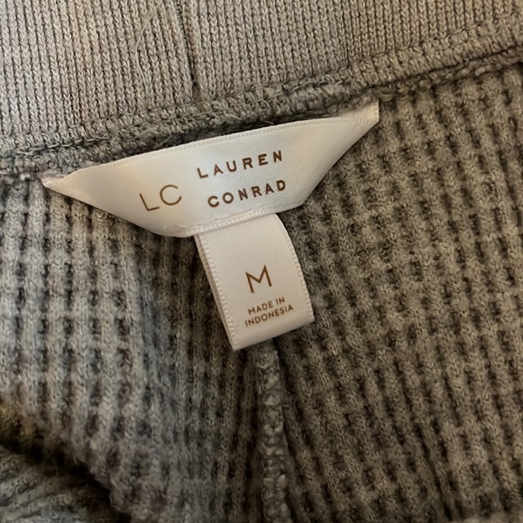 Lauren Conrad, medium waffle gray joggers, worn and washed one time - Picture 2 of 2